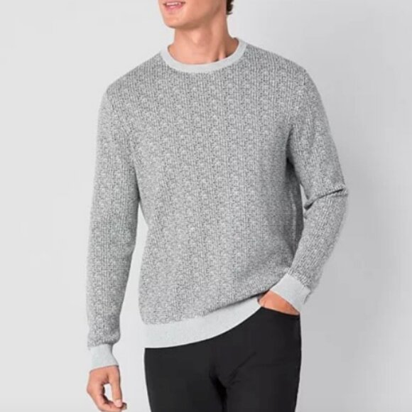 Stylus Mens Crew Neck Long Sleeve Pullover Sweater , Gray Sz XXL NWT - Picture 2 of 2